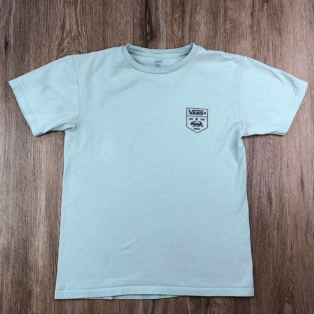 Vans Mint Colored Off The Wall T-Shirt sz S